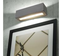 Applique murale Applique d'intérieur Lampe en céramique blanche à lumière indirecte, UP DOWN peut être peint, 1x E27, LxPxH 32x9x9 cm