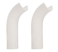 Applique murale applique éclairage intérieur couloir lumière entrée, cadre en plâtre blanc, forme incurvée, 1x LED 4,2 watts 200 lumens blanc chaud, HxLxA 30x10x12,8 cm, lot de 2