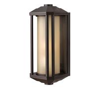 Applique murale applique extérieure lampe de terrasse verre bronze aluminium 1 ampoule