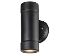 Applique murale applique extérieure lampe maison applique balcon lumière, spot haut et bas 2 ampoules IP44, douilles GU10, LxH 8,6x16cm