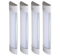 Applique murale applique lampe de couloir lampe d'escalier lampe de salon, blanc, LED 10W 1200Lm blanc chaud, LxPxH 30x7,4x2,4cm, lot de 4