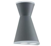 Applique murale applique maison applique extérieure lumière terrasse, haut & bas IP44, verre satiné, 3x LED 2,5W 180Lm 3000K, LxH 16x23,5 cm