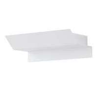 Applique murale applique maison applique lumière extérieure lampe d'entrée, 2 ampoules anti-éclaboussures IP44, acier blanc, LED 2,5W 360Lm blanc chaud, LxHxP 21x6,5x10,5cm