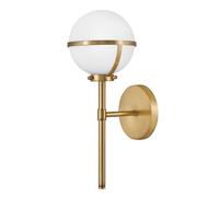 Elstead Lighting Hollis applique murale 1x40 W blanc-laiton HK-HOLLIS1-O-HB-BATH