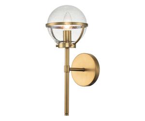 Applique murale applique salle de bain lampe torche acier verre laiton IP44