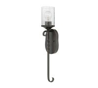 Applique murale applique salon lumière couloir verre clair noir douille E27