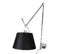Applique Murale Artemide Tolomeo Mega , Abat-jour, Noir, avec Variateur