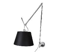 Applique Murale Artemide Tolomeo Mega Noir/Abat-jour Noir 36 cm