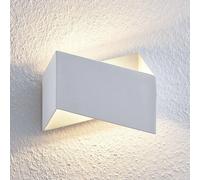 Applique murale Assona Arcchio, dimmable, blanc, Salon / Salle à manger, Aluminium, Moderne, Applique Murale