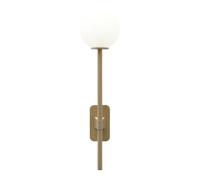Applique Murale Astro Tacoma Single Grande en Laiton Antique et Abat-jour Abat-jour Opale