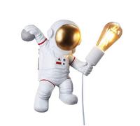 Applique Murale Astronaute ""Neil"" avec Lumière Nocturne Créative en Forme de Lune pour Enfants et Salon