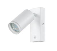 Applique Murale avec Interrupteur Métal GU10 H:14 CM Petit Pivotant Blanc