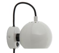 Applique murale Ball Magnet brillant WxD 12x16cm/black fabric cord 230cm
