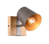 Applique murale BELL argent/bois nickel E14 25W TRIO