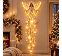 Applique murale Bénédiction des anges Décoration Noël lumineuse | Veilleuse Ange gardien ailé chambre, salon couloir - Décoration Noël chaleureuse cadeau commémoration en signe sympathie