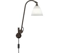 Applique Murale Bestlite BL6 en Laiton Noir et Porcelaine