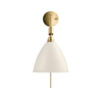 GUBI Lampe murale Bestlite BL7 blanc mat-laiton