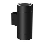 Applique murale BIDO pour extérieur aluminium noir mat Up & Downlight + 2