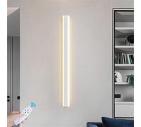 Applique Murale Blanche Longue Barre d'intérieur avec télécommande, Lampe Murale LED à intensité Variable, éclairage vers Le Haut et vers Le Bas pour Salon, escaliers, Couloir (60