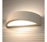 Applique murale Bow SOLLUX LIGHTING, dimmable, blanc, Salon / Salle à manger, Céramique, Moderne, Applique Murale