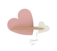 Applique murale Candellux Heart bois rose LED 5W 4000K