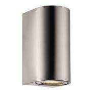 Nordlux Applique murale CANTO MAXI 2 - Acier inoxydable - GU10 - Extérieur