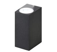 Lunartec Applique murale carrée double faisceau up & down culot GU10 - noir