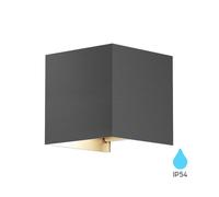 Applique murale carrée extérieure 1xG9 IP54 Gris