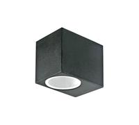 Applique extérieure V-TAC carrée noire alu GU10 IP44 bas