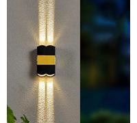 Applique Murale Carrée Led Extérieure, Applique Murale Led Intérieure, Applique Murale En Aluminoir Mat, Étanche, Éclairage Vers Le Haut Et Vers Le Bas, Fixation Murale Extérieure
