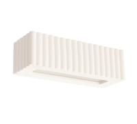 Applique murale céramique blanche haut-bas E27 Rigata