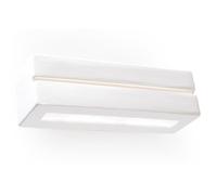 Applique Murale Céramique VEGA LINE - SOLLUX - Blanc - E27 - 60W - Design Moderne