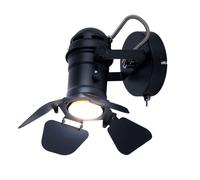 Applique murale Chambre à coucher Chambre d'amis Eclairage noir Spot réglable en kit, ampoules LED incluses