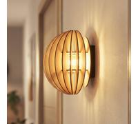 Applique murale Clay MCJ, dimmable, bois clair, Salon / Salle à manger, Bois, Scandinave, Applique