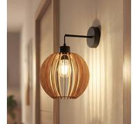 Applique murale Clay MCJ, dimmable, bois clair, Salon / Salle à manger, Bois, Scandinave, Applique