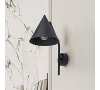 Applique murale Cono TK Lighting, dimmable, noir, Salon / Salle à manger, Métal, Moderne, Applique Murale