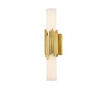 Applique murale contemporaine Up & Down en laiton vieilli 3000 K IP44 2 x G9