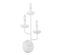 Elstead Lighting Applique murale couloir lampe de salon – Lustre design acier blanc 3x E14