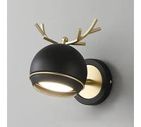Applique Murale de Chevet à Angle réglable, Motif Bois de cerf, veilleuse décorative LED 12W pour Dressing ou Showroom