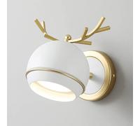Applique Murale de Chevet à Angle réglable, Motif Bois de cerf, veilleuse décorative LED 12W pour Dressing ou Showroom