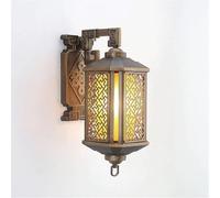 Applique murale de jardin V-intage Applique murale étanche en aluminium avec abat-jour en verre dépoli Compatible avec le jardin du porche de la villa,Lampe à Suspension