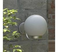 vidaXL Lampe murale de jardin 32 cm – Acier inoxydable – Blanc