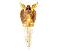 Applique murale de Noël en cascade avec LED lumineuse pour chambre à coucher, maison, veilleuse céleste chaude pour femme (jaune, 50 cm)