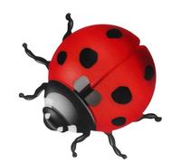 Applique Murale Décorative Coccinelle en Métal, Rouge, Intérieur Extérieur | Décoration Murale Coccinelle, Ornement Rustique pour Jardin et Maternelle, Fer Travaillé