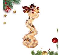 Applique Murale Décorative de Noël Affichage Décor Festif LED en Cascade | Applique Murale Lumineuse En Cascade De Noël Pour Maison Ferme Dortoir Hôtel Salon Espace Jeux Entrée E