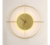 Applique murale décorative en forme d'horloge de 50 cm (19,7 po) | Applique murale moderne 11 W, éclairage d'intérieur artistique, LED 3000 K, luminaire créatif à fixer au mur pour salon, chambre, es