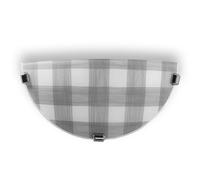 Applique murale demi-lune TELA Sollux gris/blanc E27