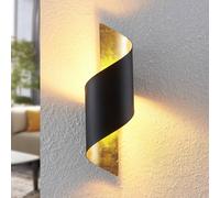 Lindby Applique Murale Desirio à intensité variable (Moderne) en Noir Métal e. a. pour Salon & Salle manger (1 lampe,à E14), Lampe Eclairage Luminaire Mural