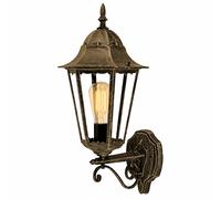 Applique murale d'extérieur à LED, applique de façade, couleur bronze, verre, IP44, H 53 cm