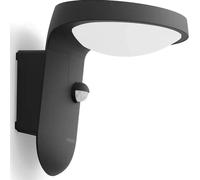 Applique murale d'extérieur avec détecteur de mouvement LED TYLA IR 9W 2700K 820lm IP44 anthracite Philips